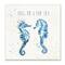Stupell Industries You Me and the Sea Quote Seahorse Blue Green Watercolor,12" x 12"